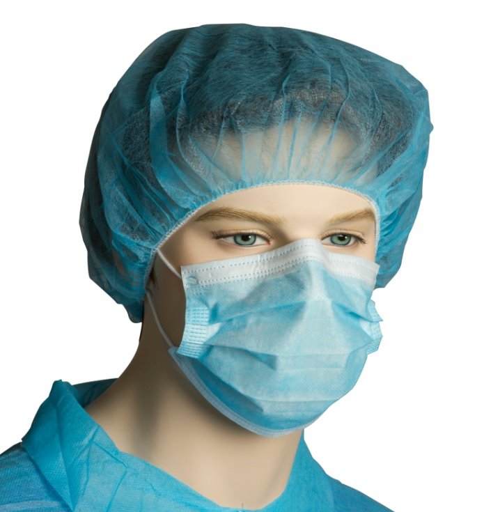 Surgical Face Mask, Blue, Earloop 50/box
