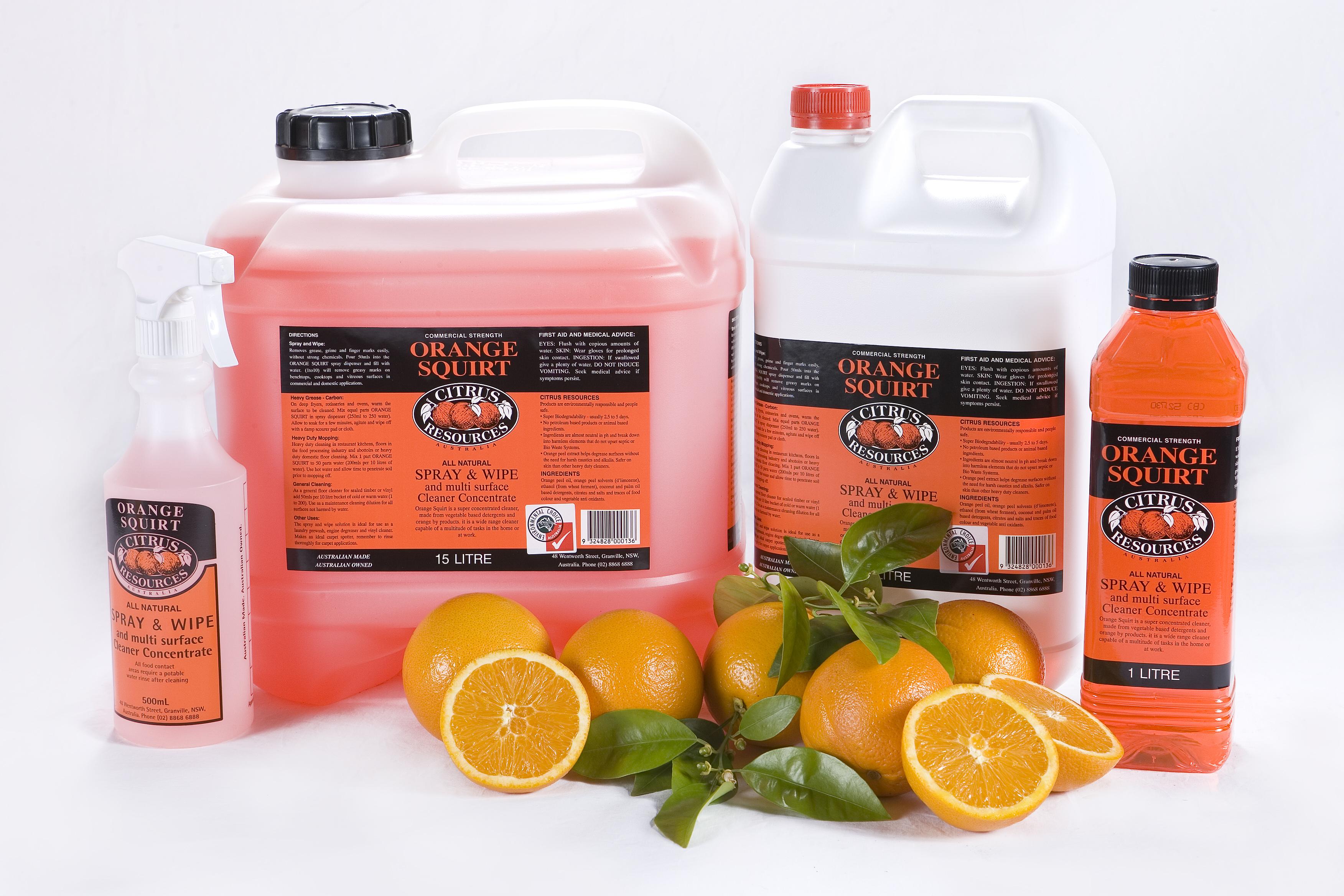 Citrus Resources Orange Squirt 5l Tensens Cleaning Supplies