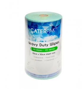 CaterPak Wipes 45m Roll 90 Sheets Green