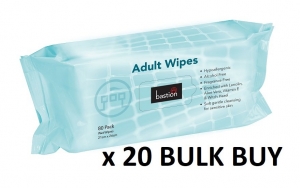 Adult Wipes, 80 Sheets, - CTN/20 PACKS