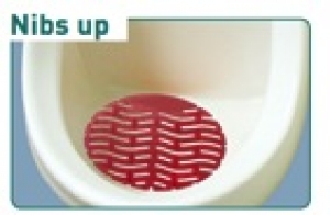 Wave Urinal Screen Cotton Blos/ Soft Lin