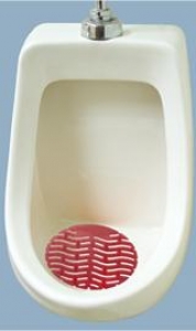 Wave Urinal Screen Cotton Blos/ Soft Lin