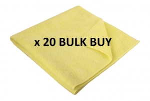 Microfibre Cloth Thick 40x40cm Yellow 20