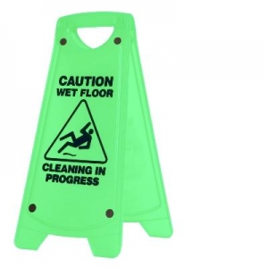 Caution WET FLOOR Sign A-Frame - Yellow