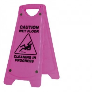 Caution WET FLOOR Sign A-Frame - Yellow