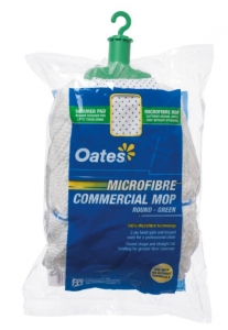 Oates Microfibre Round Mop Green
