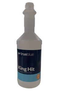 True Blue Screen Printed Bottle KING HIT