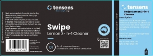 Clean+simple Swipe Lemon 3-in-1 Label