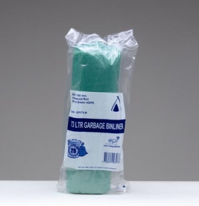 73L Garbage Bags EPI  Green 250/Ctn ROLL